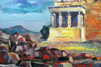 Акрополь. Эрехтейон. 2008. Холст, масло. 73х105